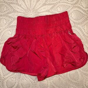 Free People Movement Red Way Home Shorts